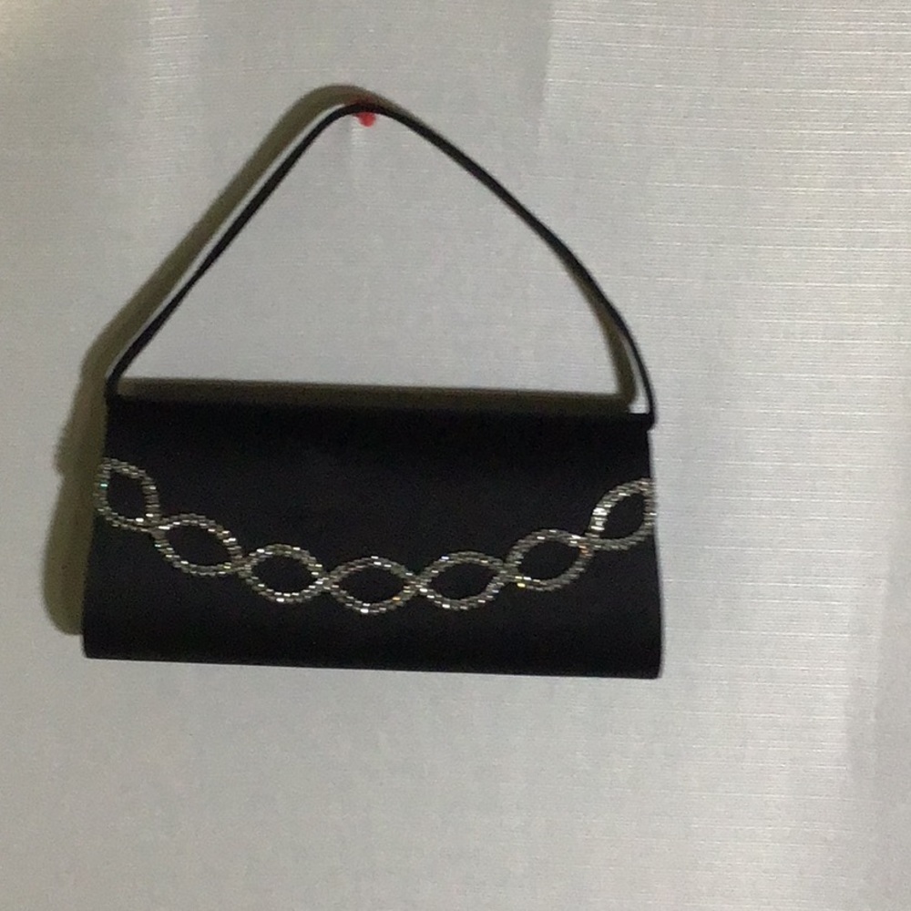 Valerie Stevens Black Embellished Purse